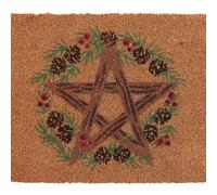 Something Different Wholesale Yuletide Home Decor Paillasson Solstice d'hiver avec motif pentagramme - Tapis de vacances païennes