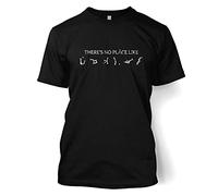 Something Geeky PP There's No Place Like Earth T-shirt (X-Large (46/48")/Black)