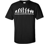 Something Somewhere Went Terribly Wrong Adult T Shirt Mens Man Black M