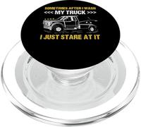 Sometimes After I Wash My Truck I Just Stare at It Remorque PopSockets PopGrip pour MagSafe