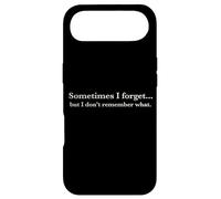 Sometimes I Forget, But I Don't Remember What, Quote Design Coque pour iPhone Air