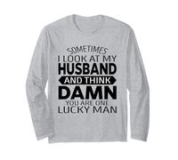 Sometimes I Look at My Husband and Think Funny Fête des pères Manche Longue