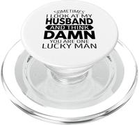 Sometimes I Look at My Husband and Think Funny Fête des pères PopSockets PopGrip pour MagSafe