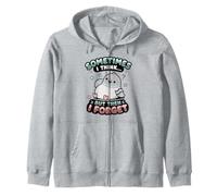 Sometimes I Think But Then I Forget Humour Sarcastique drôle Sweat à Capuche