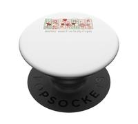 Sometimes i Wonder If i am Too Silly of a Goose Valentine PopSockets PopGrip Adhésif