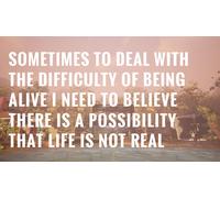 Sometimes to Deal with the Difficulty of Being Alive I Need to Believe There Is a Possibility That Life Is Not Real (PC)