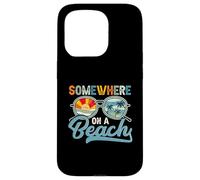Somewhere on Beach Funny Summer Beach Family Vacances Coque pour iPhone 15 Pro