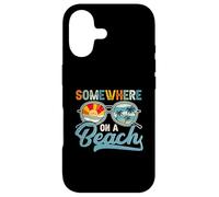 Somewhere on Beach Funny Summer Beach Family Vacances Coque pour iPhone 17