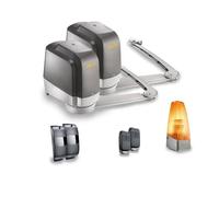 Somfy 1241429 - Pack Motorisation à bras Lockyvia Essential pour portail battant | Butées intégrées | Max 1,80m, 150 Kg par vantail