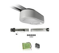 Somfy 1241599 Motorisation pour porte de garage Dexxo Smart 1000 io - Pack chaine - Jusqu'à 15m2 - Livrée avec 2 télécommandes, photocellules et batterie de secours