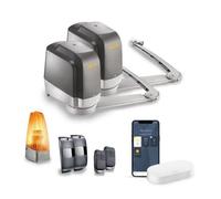 Somfy 1241960 - Motorisation Connectée à bras pour portail battant avec Kit de connectivité - Lockyvia Essential Connect