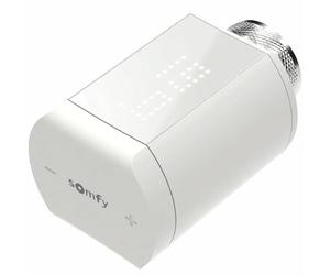 Somfy 1870508 - Vanne thermostatique connectée io, Thermostat connecté pour commander chaque radiateur à eau chaude, Compatible radiateurs hydrauliques et chauffage collectif ou individuel, Silencieux