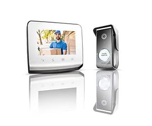 somfy 1870996 - Visiophone V350, Interphone vidéo avec Vision Nocturne, Design épuré, Mémoires d'images, Caméra Grand Angle, Contrôle jusqu'à 5 équipements RTS, Écran 7 Pouces