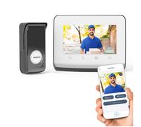 SOMFY 1871229 - Visiophone V350 Connect, Interphone connecté - Ecran 7"" - Vision nocturne - Gestion des visites par smartphone -
