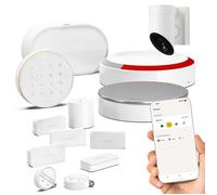 SOMFY 1875348 - Home Alarm Advanced - Pack video extérieur - Alarme Maison GSM sans Fil Connecté Wifi - Caméra de surveillance