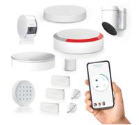 Home Alarm Essential - Pack video plus - Alarme Maison sans Fil Connecté Wifi - Caméras de surveillance extérieure et intérieure