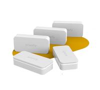 Somfy 2401488 - Pack de 5 IntelliTAG - Détecteurs Auto-protégés de Vibration pour intérieur ou extérieur - Détection Avant l'ouverture - Compatibles One (+) & Home Alarm (Advanced et Essential)