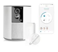 Somfy 2401493 - Somfy One + | Système d'Alarme avec Caméra de Surveillance intégrée Full HD | Sirène 90dB | Vision Grand Angle 130°| Détecteur de Mouvement | Badge de désactivation | Volet Vie privée