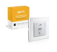 Somfy Smoove 1 RTS Pure - Interrupteur de montage mural à 1 canal pour stores, rideaux et stores motorisés RTS - Se monte facilement au mur ou à la surface - Facile à installer, aucun électricien