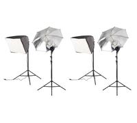 Somikon 2 boîtes à lumière avec parapluie réflecteur