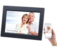 Somikon Cadre photo numérique connecté à écran tactile IPS 10,1" DF-800.WiFi