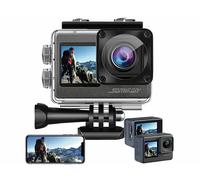 Somikon Caméra sport connectée 6K DV-950.WiFi avec 2 écrans couleur