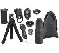 Kit de lentilles pour smartphone - CVL - CVL-220 - 11 pièces - Trépied inclus - Déclencheur à distance