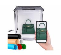 Somikon Studio photo pliable avec éclairage LED CCT - 62 x 62 x 62 cm