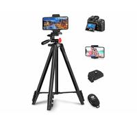 Somikon Trépied télescopique avec support pour smartphone et déclencheur