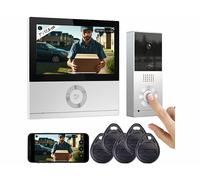 Visiophone - Somikon - VSA-800.app - Full HD - Écran tactile 7"" - Vision nocturne infrarouge