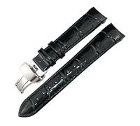 SOMKB Bracelet de montre en cuir de vachette pour Tissot 1853 T035.207 T035 Noir Blanc Violet Rouge Outils inclus 18 mm, Rose gold buckle, Agate