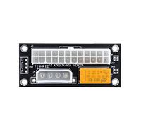 SOMKB Carte adaptateur synchrone 24 broches vers 4 broches/SATA Molex double PSU alimentation synchrone ATX Add2psu pour l'exploitation minière (10 pièces à 4 broches noires)