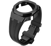 SOMKB Ga2100 Mod Kit Gen4 Boîtier métallique en caoutchouc Modification pour bracelet de remplacement GA2100/GA2110 en acier inoxydable Cadre Lunette Accessoires avec couvercle inférieur, taille