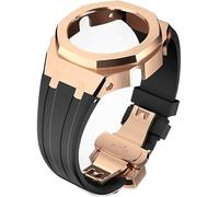 SOMKB Ga2100 Mod Kit Gen4 Boîtier métallique en caoutchouc Modification pour bracelet de remplacement GA2100/GA2110 en acier inoxydable Cadre Lunette Accessoires avec couvercle inférieur, taille