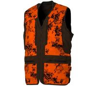 Somlys Gilet Réversible Classy Homme Orange et Camouflage Marron, 85% Polyester 15% Nylon - 611N (FR/ES, Alpha/lettres, TTG, Taille normale, Taille normale)