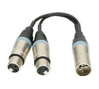 Sommateur 2x XLR femelle / 1x XLR mâle 20cm