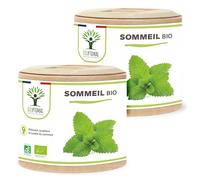 Sommeil Bio - Bioptimal - Complément alimentaire - Mélatonine Naturelle - 4 Plantes pour Dormir - Insomnie Stress Nuit Agitée - 230 mg/gélule - Fabriqué en France - Certifié Ecocert - 120 gélules