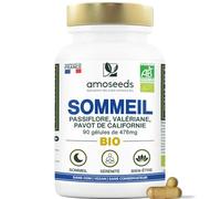 Sommeil BIO | Endormissement rapide | Valériane + Passiflore | 90 gélules