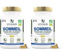 Sommeil BIO | Endormissement rapide | Valériane + Passiflore | 90 gélules (Lot de 2)