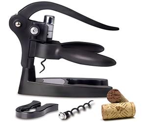 Sommelier professionnel Tire-bouchon à levier Ouvre-bouteille Screwpull en acier inoxydable