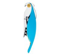 Alessi | Parrot AAM32 AZ - Tire-bouchon pour Sommelier en Fonte d'Aluminium et PC, Bleu Clair