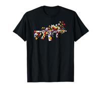Sommer AR15 Arme à fleurs pour la plage Gamer Zocker Vibes T-Shirt