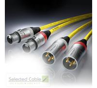 SOMMER CABLE 2X 2M EPILOGUE XLR OFC Câble Satin Neutrik Quad Core | EPB1-0200
