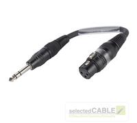 Sommer Cable 6,3mm Jack Homme <-> XLR 3-pol Féminin Road-Adapter SGFGU0015-SW