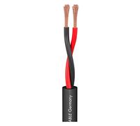 Sommer Cable - Cable Haut Parleur Meridian SP225 (2 x 2,5mm2), Cuivre OFC, Noir (20m)