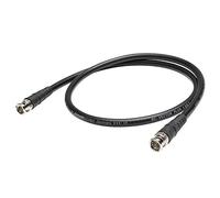 Sommer Cable Câble patch vidéo HD-SDI SC-Vector Plus 1.3/5.7 1 m 12 G SDI 4 K 4:4:4 BNC 1,3/5.7 1 x fiche HICON 1,30 mm² BNC1.3/5.7-6G - VZ6G-0100-SW-SW