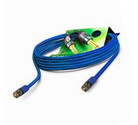 Sommer Cable Câble vidéo 5 m 12G 6G 3G SDI 4K 6K UHD HD-SDI (HDTV) SC-Vector 0.8/3.7 1 x 0,80 mm² bleu - Fiche BNC Neutric - VTGX-0500-BL-BL - 500 cm