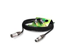 Sommer Cable Microphone Club Series MKII équipé XLR 3 points male Neutrik NC3MXX / XLR 3 points femelle Neutrik NC3FXX, livré avec attache scratch, Noir (10m)