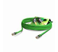 SOMMER CABLE Video 6G-SDI / 4K SC-Vector 0.8/3.7 équipé BNC/BNC NBNC75BLP9X NEUTRIK, Vert (7,5m)
