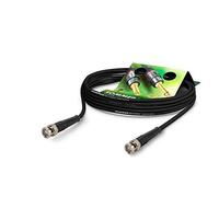Sommer Cable Video 75 Ω - HD/3G/6G-SDI / 4K-UHD SC-Vector 0.8/3.7 équipé BNC/BNC 6G Hicon Noir (60m) - Made in Germany by